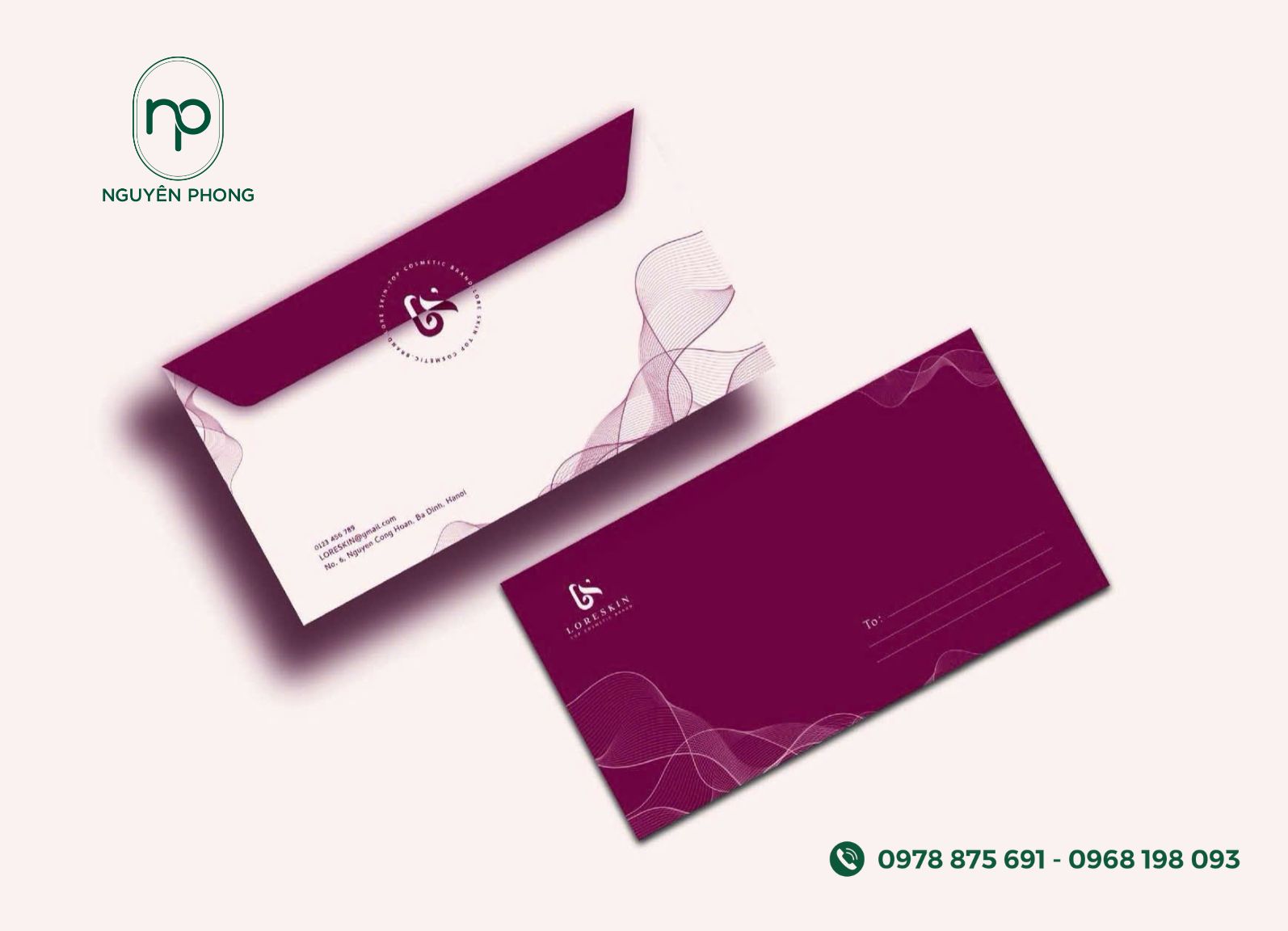 Mẫu phong bì đỏ cho công ty đẹp